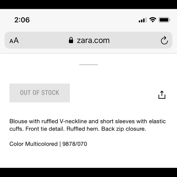 NWT Zara Blouse - Picture 8 of 8